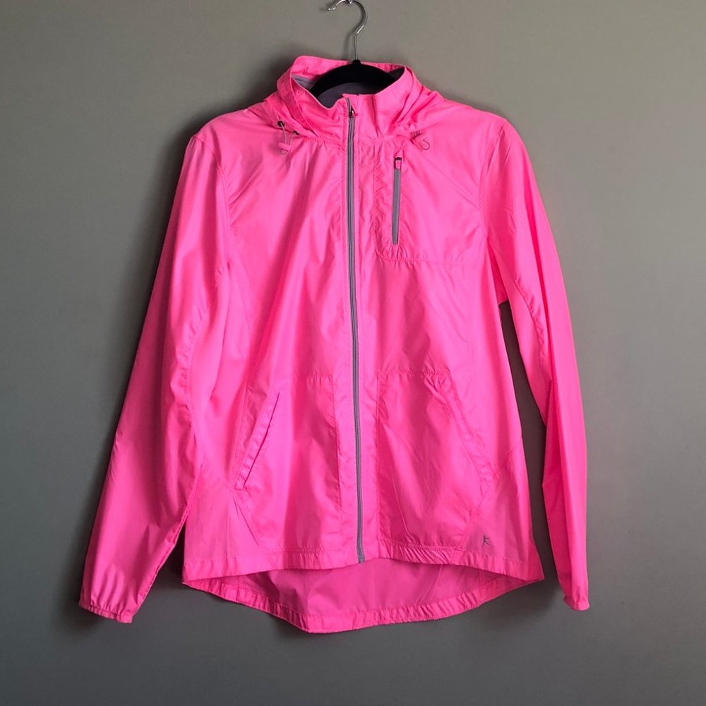Danskin Now Pink Pizzazz Windbreaker Jacket Medium